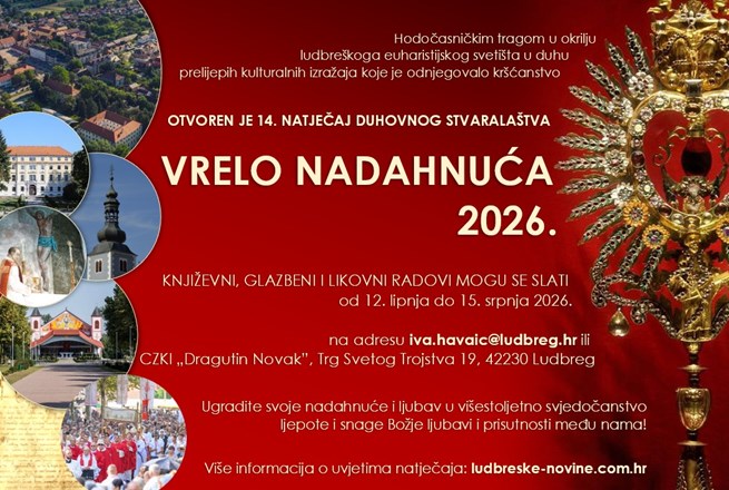 Poziv umjetnicima: Otvoren 14. natječaj duhovnoga stvaralaštva „Vrelo nadahnuća 2026.”
